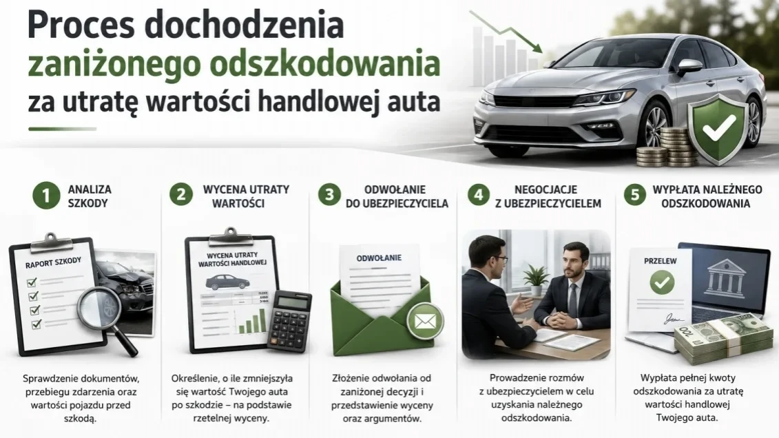 Wypłata utraty wartości handlowej auta z ubezpieczalni w 2026 roku